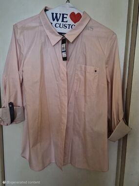 Tommy Hilfiger Light Pink Women's Button-Down Shirt